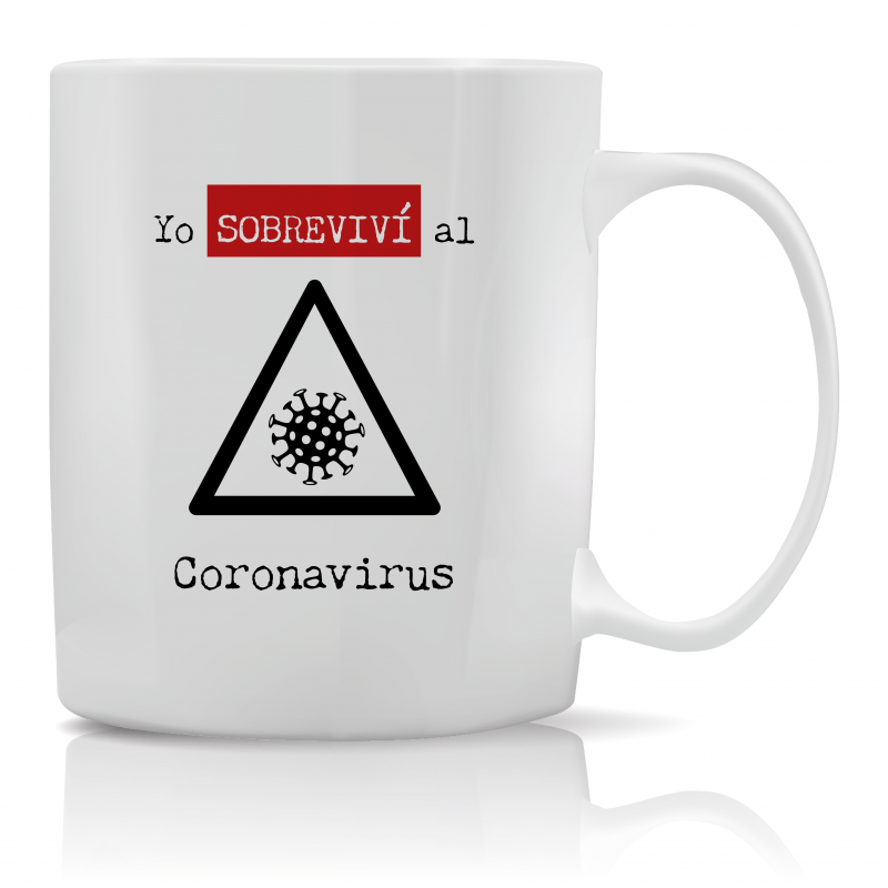 Taza yo sobreviví al coronavirus