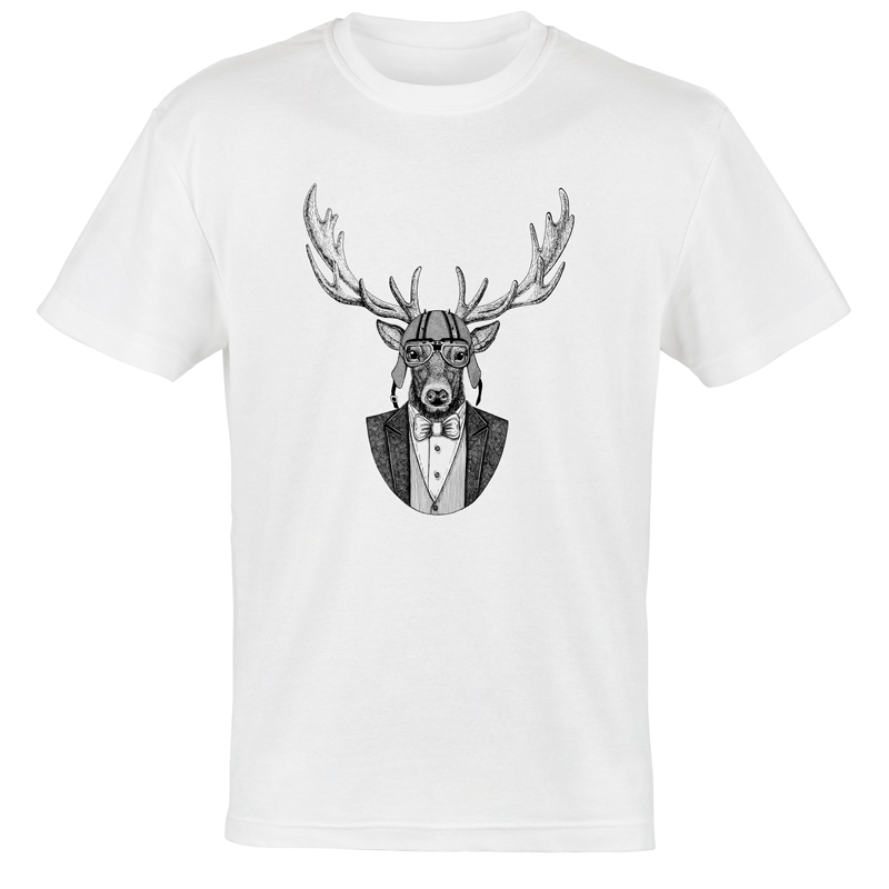 Camiseta cabeza ciervo